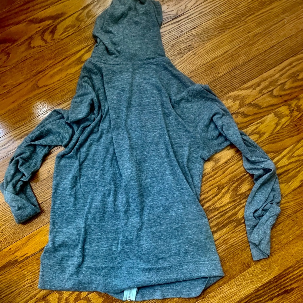Alternative Earth men’s grey, zippered, very light and super comfy hoodie, med - Picture 3 of 3